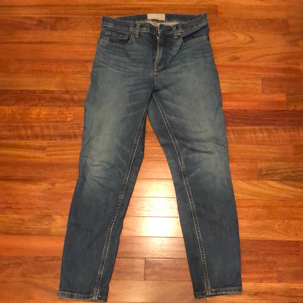 everlane high rise skinny jean 27 ankle